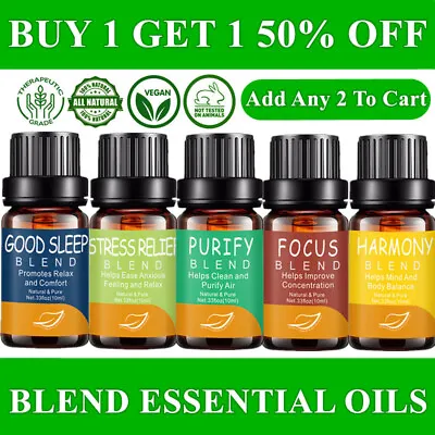 $2.99 • Buy 10ml Blend Essential Oils Blends Aromatherapy Therapeutic Grade Oil For Diffuser