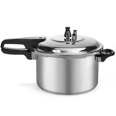 Barton 6 Quart Aluminum Pressure Cooker Canner Valve Stovetop Canning Cooker Pot • $42.46