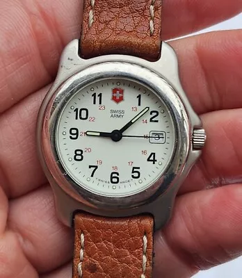 RARE Vintage Swiss Army Watch Wristwatch Collectible Date T-Swiss LOOK WOW NR • $9.50