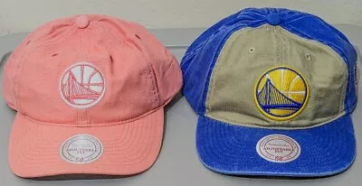 Lot Of 34 Golden State Warriors Mitchell & Ness Hats In Pink And Royal Blue OSFA • $124.95