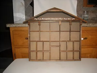 Vintage Wood House Shaped Trinket Knick Knack Shelf Curio Display  • $49.99