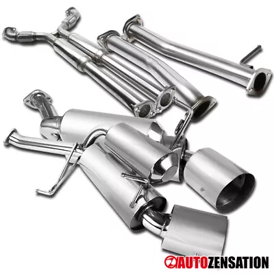 Fit 2003-2007 Infiniti G35 V35 Coupe 2Dr Dual Muffler Catback Exhaust System • $342.99