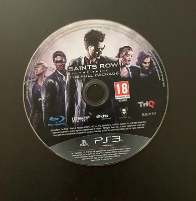 Saints Row The Third: The Full Package Edition Sony Playstation 3 PS3 Game Disc • £5.99