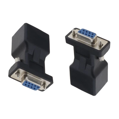 £8.16 • Buy 2PCS 9-Pin RS232 DB9 To RJ45 Serial Adapter Female To Female Ethernet Connector