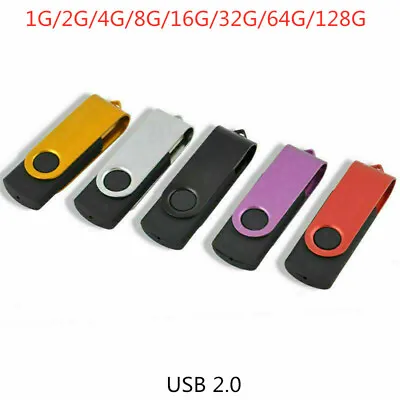128/64/32/16GB USB 2.0 Flash Drive Interface Digital Thumb Drive Swivel Design S • $7.26