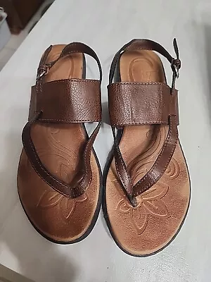 BOC Open Toe Sandals In Brown Womens Size 9 EUC Thongs • £12.86