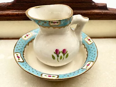 Dolls House Miniature 1:12 ARTISAN Rare Porcelain Jug + Bowl By AVON MINIATURES • $93.38