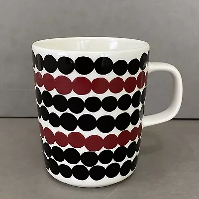 NWT Marimekko OIVA SIIRTOLAPUUTARHA Coffee Tea Cup Mug 8 1/2 Fl Oz Polka Dots • $34.99