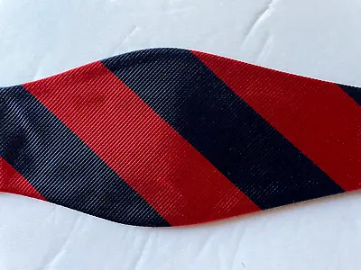 Bow Tie Men Silk RED BLUE Stripe SELF TIE Bowtie ARIZONA • $14.99