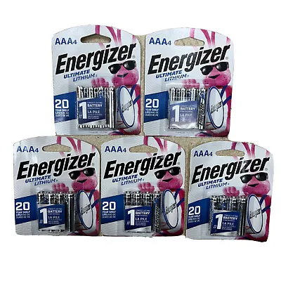 LOT OF 20 Energizer L92BP-4 AAA Ultimate Lithium Batteries 5 PACKS Total EXP2041 • $29.99