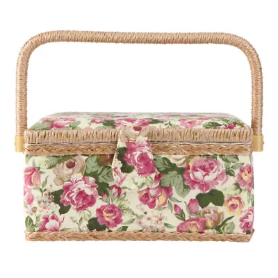  Vintage Sewing Basket Baskets For Kids Extra Large Storage Bins Toolbox • £28.25