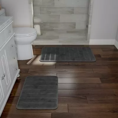 Set Of 2 Memory Foam Bath Rugs • $18.99