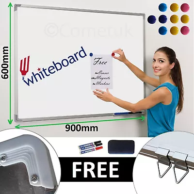 £20.69 • Buy Large Magnetic Whiteboard Dry Wipe Drawing Notice Memo Board Home Office School