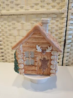 Treasure Craft Log Home Cookie Jar 1077 Cl • $34.95