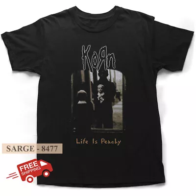 $32.99 • Buy Korn Life Is Peachy Rock Band Black Unisex T-Shirt Size S-5XL Free Shipping