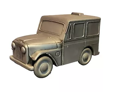 Vintage Mail Jeep 1974 Banthrico US Post Office Truck Metal Coin Bank USPS • $25