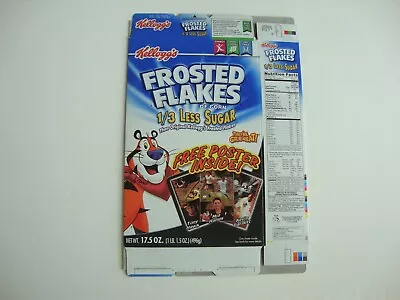2005 Frosted Flakes 1/3 Less Sugar 17.5oz Cereal Box With Mia Hamm Poster • $4.85
