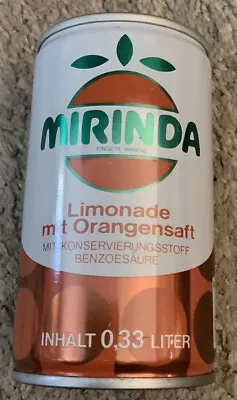 Mirinda Limonade Mit Orangensaft Vintage Soda Can Germany .33L • $4.49