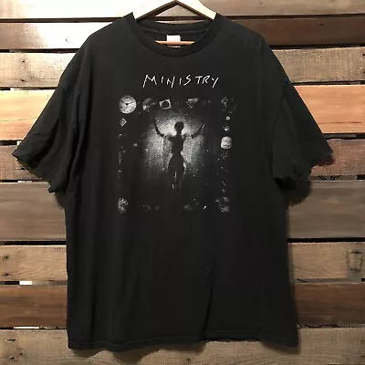 Vintage Ministry Psalm 69 Shirt XXL 2XL Industrial Y2K Punk Thrash Godflesh NIN • $109.74