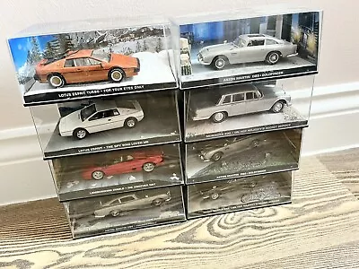 £54.99 • Buy ASTON MARTIN DB5,LOTUS ESPRIT 007 James Bond Car Collection Die-Cast Models X 8