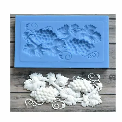 £3.25 • Buy Grape Relief Silicone Fondant Mould Cake Decorating Border Baking Lace Mold Tool