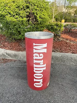 Vintage Marlboro Red Floor Tall Standing Ashtray • $119.99