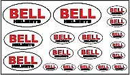 BELL HELMET STICKER SETS A5 SHEET OF 17 STICKERS GRAPHICS DECALS - Motorcycling • £4.99