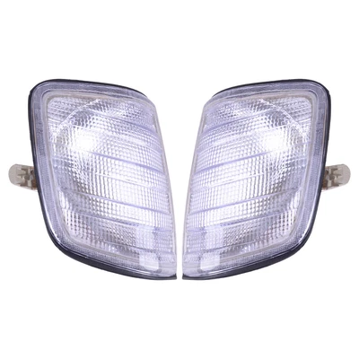 $35.54 • Buy Pair Corner Light Turn Signal Cover Fit For Mercedes Benz E-Class W124 85-95 Hm