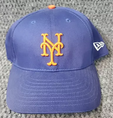 New York Mets New Era Vintage One Size Fits All Snapback Cap Hat Solid Blue • $29.97