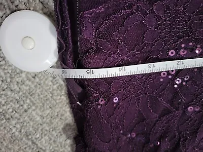 Scarlett Purple Ruffel And Sequin Pageant Prom Cocktail Dress • $15