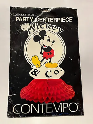 Mickey & Co Party Centerpiece Mickey Honeycomb  1988  • $9.90