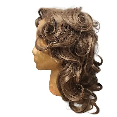 Vintage Blonde Wig Middle Part Curly  100% Venicelon Italian Texured Synthetic • $21.60