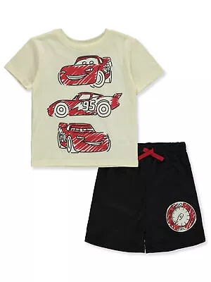Disney Cars Boys' 2-Piece Lightning McQueen Shorts Set Outfit • $16.99