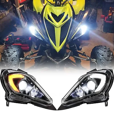 ATV SXS LED Headlight Assembly Kit For Yamaha Raptor 250 350 700 Accessories • $154.42