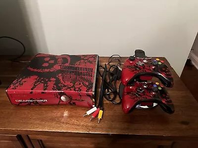 Microsoft Xbox 360 Gears Of War 3 Limited Edition 320GB Red & Black Console... • $34