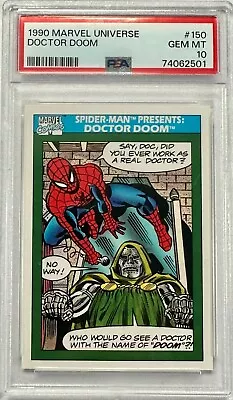 1990 Impel Marvel Universe #150 Spider-Man Presents Doctor Doom PSA 10 GEM MINT • $150