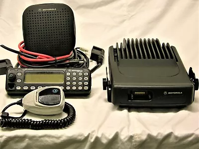 Motorola MCS2000 III Model MO1HX+437W 110 Watt VHF Radio 146-174 MHz COMPLETE • $199.95