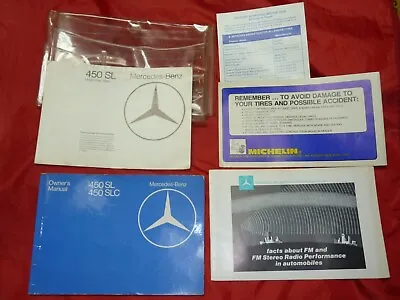 1980 Mercedes Benz 450SL 450SLC Original Owner's Operator Manual Original Books • $145.95