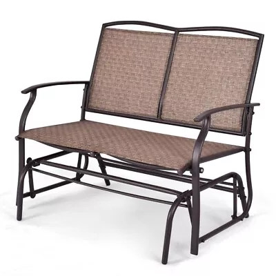 Patio Glider Rocking Bench Double 2 Person Chair Loveseat Armchair Backyard Lawn • $88.96