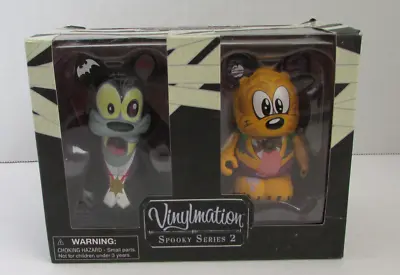 Disney Vinylmation Spooky Series #2 Goofy Dracula & Pluto Vampire Set NIP • $10.99