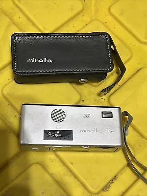 Minolta-16 Model:P Camera Rokkor 35/25 With Strap  And Cover - Vintage   (Shelf) • $14.99