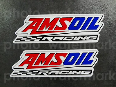 2pc AMSOIL Racing Sticker Decals Graphic UTV MX Oil Dirtbike Motocross Pick Size • $6.99