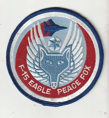 IDF Israel Air Force  F-15 Eagle Peace Fox Patch • $5.99