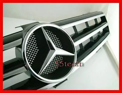 Mercedes Benz W219 CLS500 CLS600 CLS Grille Grill 3 Fins AMG Black 2005 2008 ✅ ✅ • $195