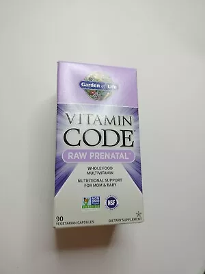 Vitamin Code Raw Prenatal 90 Capsules Garden Of Life Whole Food Multivitamin • $58.99