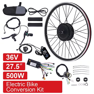 27.5  EBike Front Wheel Hub Motor Electric Bicycle Motor Conversion Kit 500W 36V • $220.40