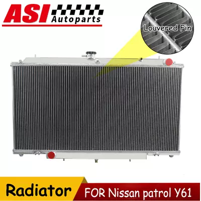 FOR Nissan GU PATROL Y61 TD42 2.8/3.0/4.2 TURBO DIESEL MT 3ROW Aluminum Radiator • $279