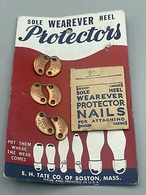 Vintage Wearever Sole Heel Plates 3 Pairs With Nails Men Ladies Child NOS • $12.99