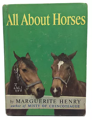 All About Horses - Marguerite Henry (1962 Hardcover 1st Edition) Ex-Library • $9.99