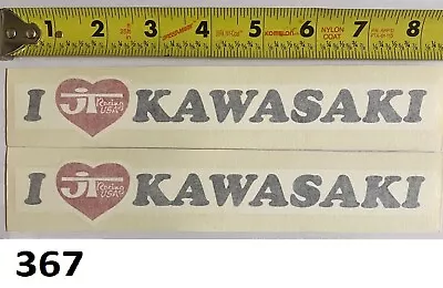 2! I Love Kawasaki Vintage KX SR 125 250 400 450 500 VMX AHRMA Old School Works  • $16.87